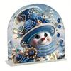 Christmas Acrylic Napkin Holder Diamond Painting Kit DIY 5D Diamond Art Painting Towel Holder Kit Christmas Decorations