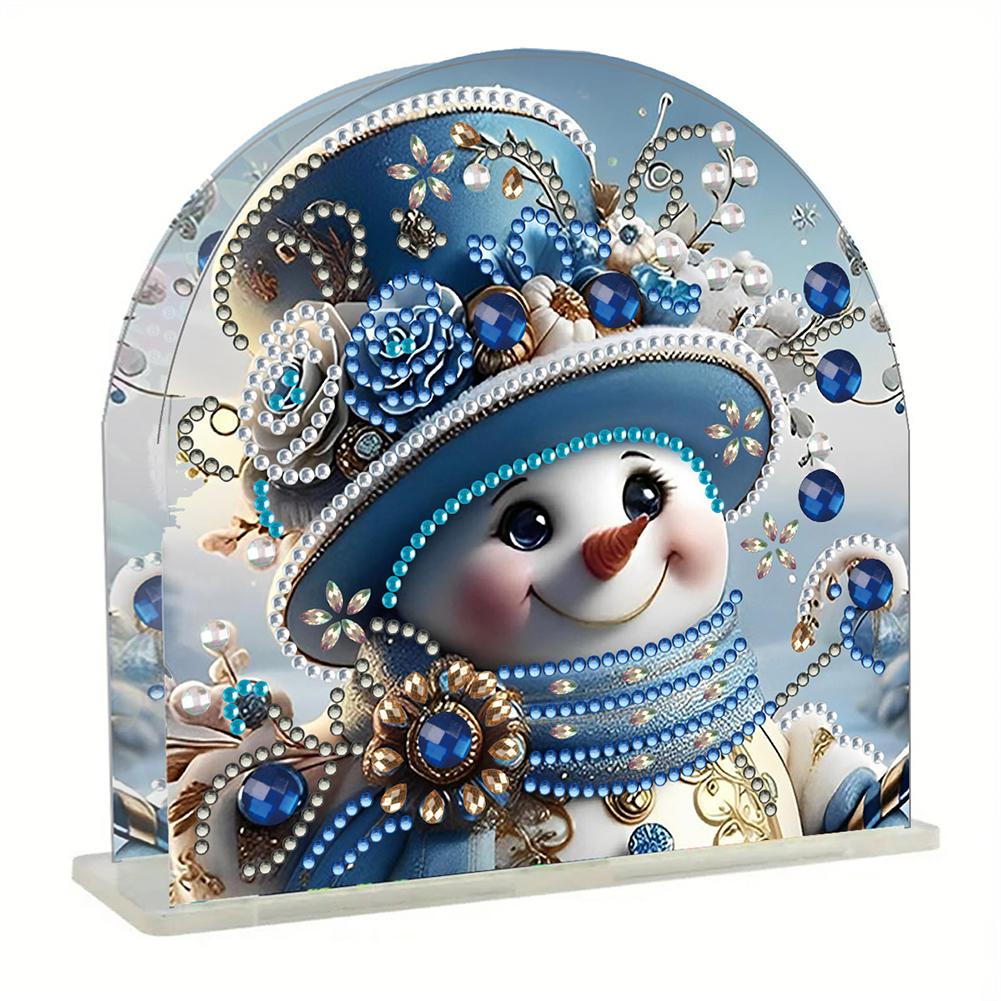 Christmas Acrylic Napkin Holder Diamond Painting Kit DIY 5D Diamond Art Painting Towel Holder Kit Christmas Decorations