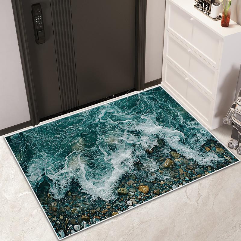 Bathroom Door Bathroom Non-slip Mat Toilet Fall Mat Soft Diatom Mud Absorbent Quick Drying Mat