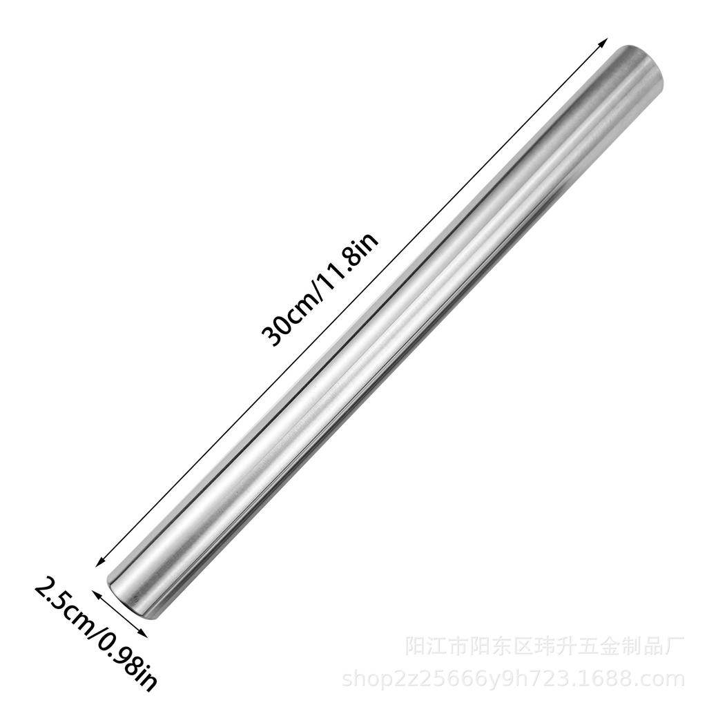 Kitchen Rolling Pin, Stainless Steel Hollow Tamping Stick