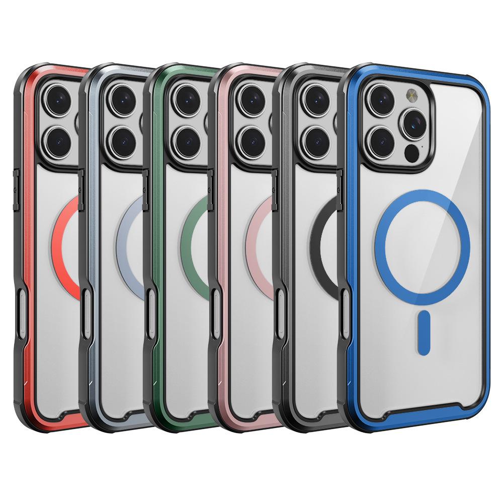 Applicable To Samsung S11ultra Mobile Phone Case Metal Frame S11u Transparent Magnetic Anti-drop Mobile Phone Case