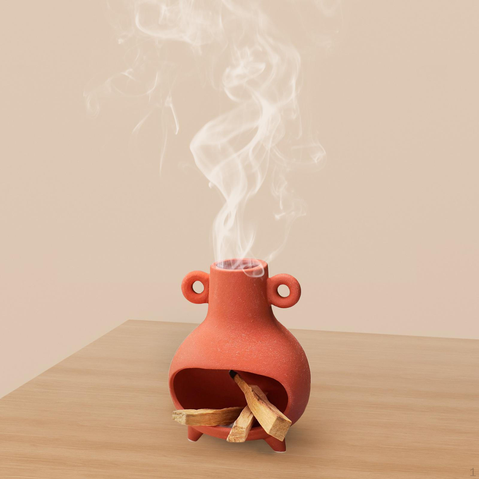 

Держатель для благовоний Palo Holder, многофункциональная свеча с шалфеем для гостиной размером 3,9 x 5,2 дюйма красный