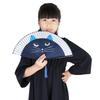 DERAYEE Folding Japanese Summer Mini for Festivals and Fireworks Japanese Blue Fan, Bamboo, Style, Fan, Stylish, Handheld, Displays, Accessory, Gift,