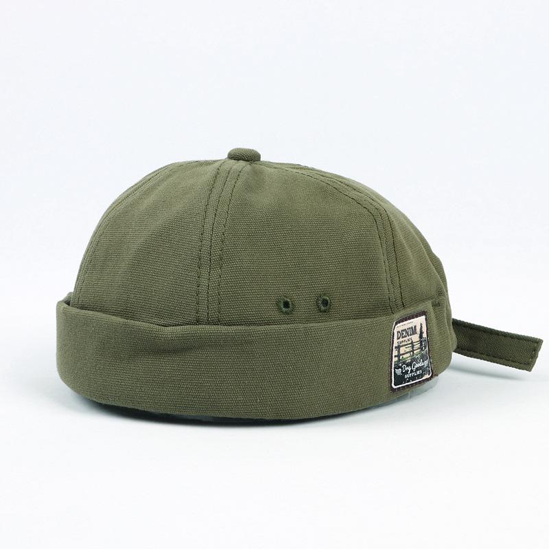Versatile Korean Style Retro Letter Patch Sailor Skullcap – Unisex Spring/Summer Hat