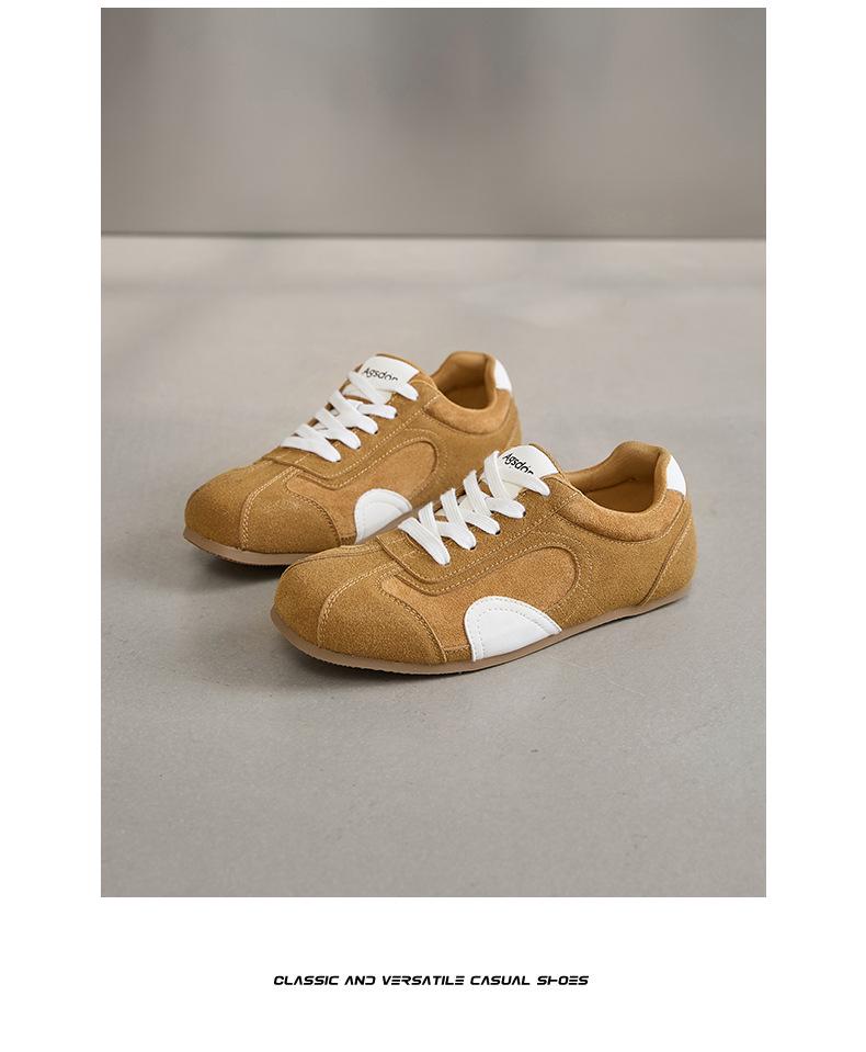 Augusden Women's 2025 Brown German Trainers - Thick-Soled Casual Racing Ballet Shoes