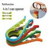 4-in-1 Multifunctional Can & Bottle Opener: Creative, Non-slip Kitchen Tool for Caps