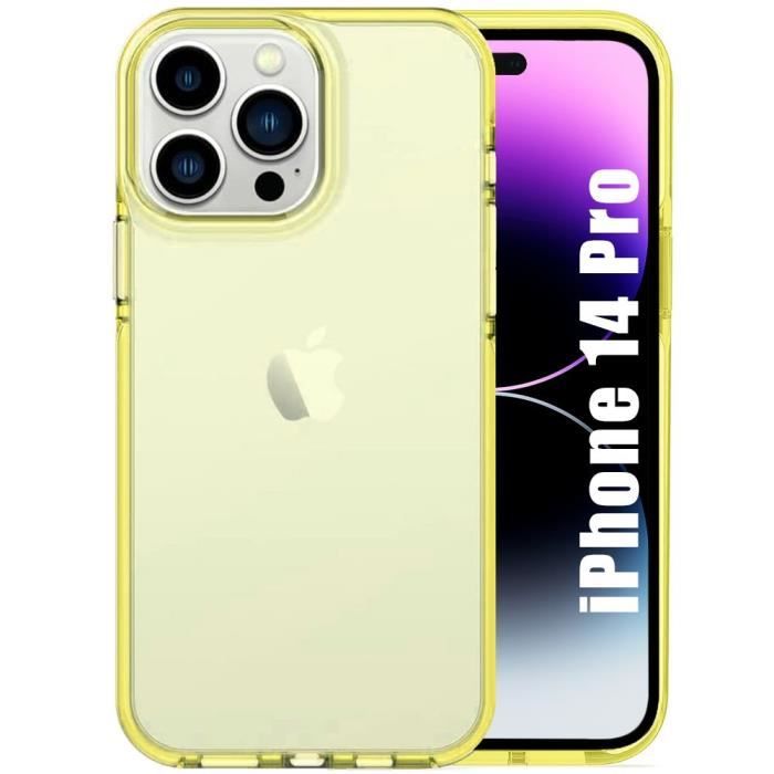 Coque - BOOLING - pour iPhone 14 Pro - Jaune - Antichoc - Anti-Rayures