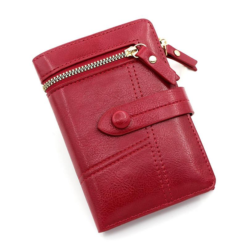 Womens Pu Wallet With Multiple Card Slots And Zipper For Daily Use