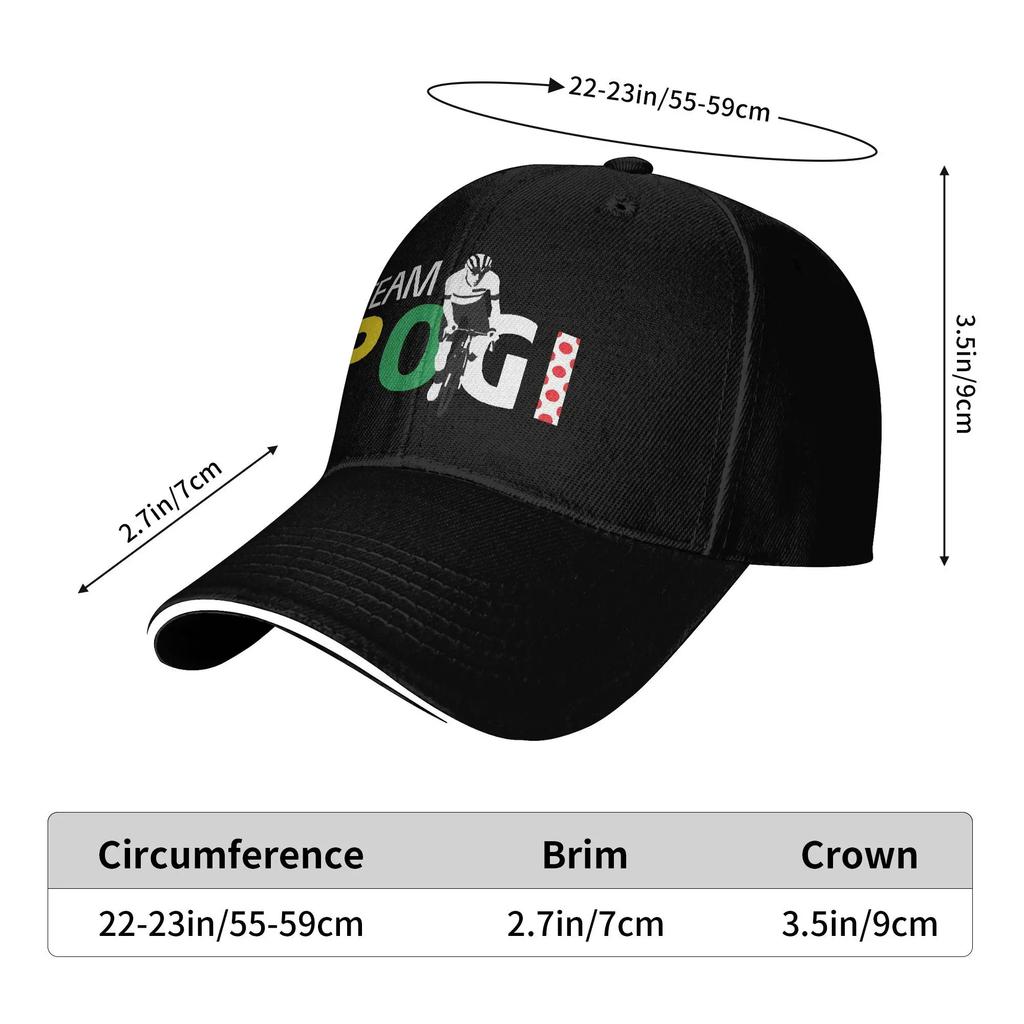 Tadej Pogacar Cycling  Sun Baseball Cap  Spring Fashion Trucker Hat For Women Unisex Tennis Skate Baseball Caps