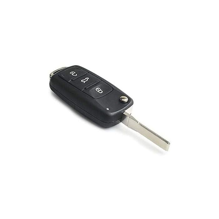 Ersatz-Schale für Klappschlüssel Auto Fob für VW Volkswagen Golf Mk6 T1guan Polo Passat CC Seat Skoda Octavia 3 Tasten