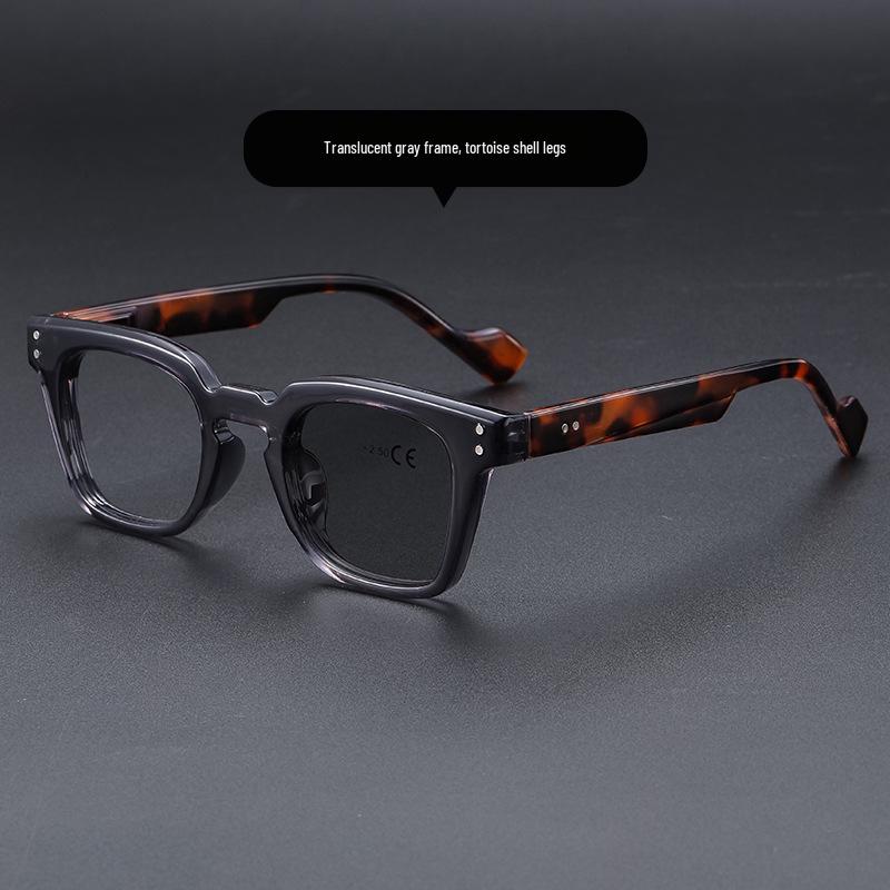 Unisex Japanese Multifocal Photochromic Blue Light Blocking Reading Glasses for Distance and Close-Up, Flat Lens, Senior-Friendly.