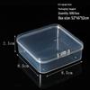 Rectangular Translucent PP Plastic Storage Box with Lid for Jewelry and Small Parts