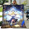 1pc Blanket Genshin Impact Furina Print Design, Lightweight Blanket for Sofa, Bed- Soft &Warm, Gift for All Seasons like Christmas, Halloween