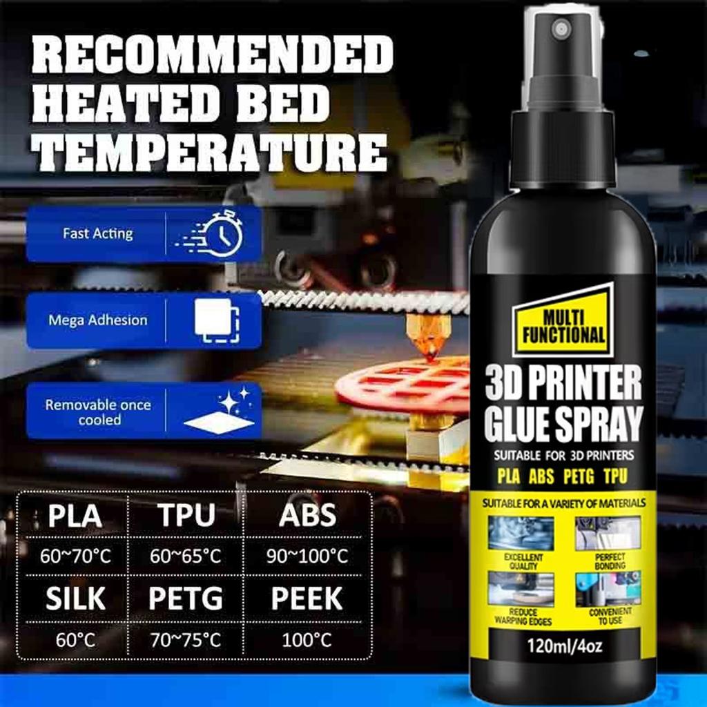 Reliable 3D Printing Adhesive For ABS PETG ASA Materials Offering Secure Model Attachment And Quick Setups