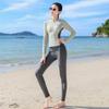 Xtep Women's Long-Sleeve Sun Protection Two-Piece Swimsuit