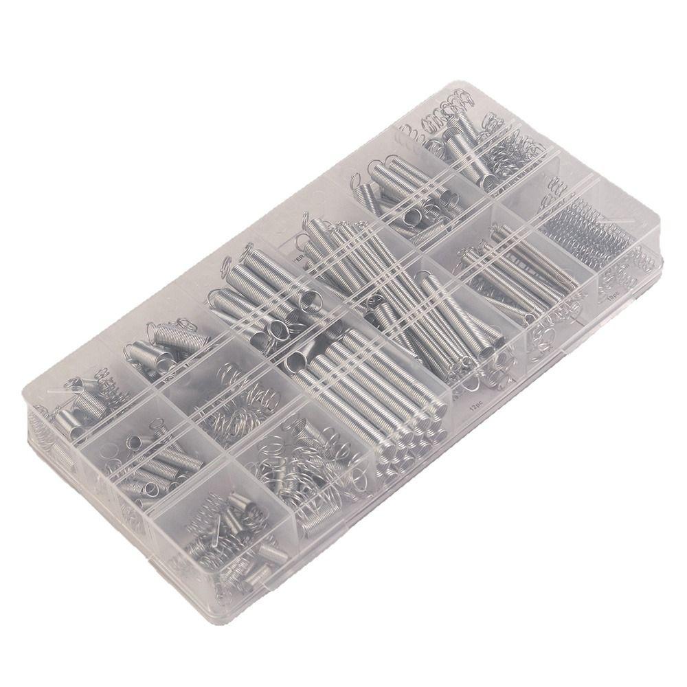 Boîte de 200 Ressorts de Compression de Tailles Mixtes Outil de Réparation Kit de Ressorts de Compression et d'Extension Acier Inoxydable Accessoires DIY