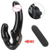 Juguetes sexuales para parejas pene postizo Correa en vibradores consoladores mujeres estimulador de clítoris Vaginal hombres tapón Anal tapones para glúteos productos eróticos