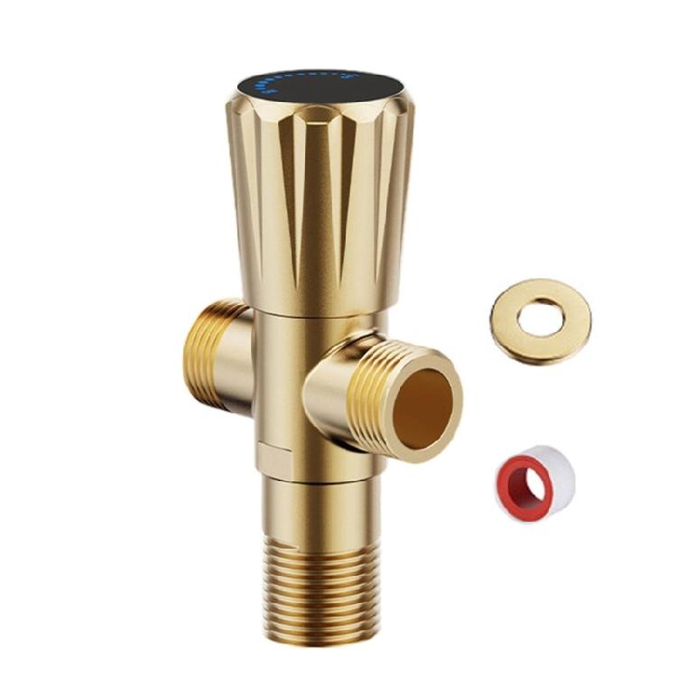 Thickened Anti Leak Angle Valves Bathroom Plumbing Angle Valves Metal Valves for Bathroom Shower Sink Faucets
