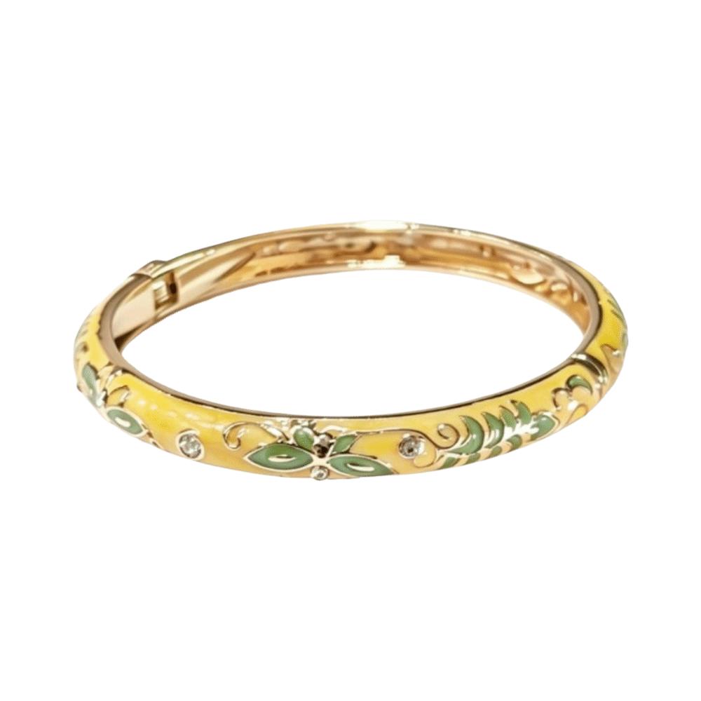 Colorful Vintage Cloisonne Bangle Enamel Women's Hand Bracelet Stacking Wear