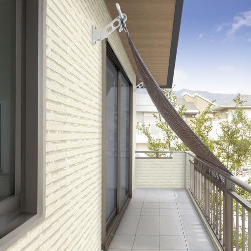 Takasho Cool Shade Air Mocha 1.8 x 2m Polyethylene CLS Sunshade, 1.4x More Breathable than Conventional Products, UV Protection, Sunshade, Awning, Bal