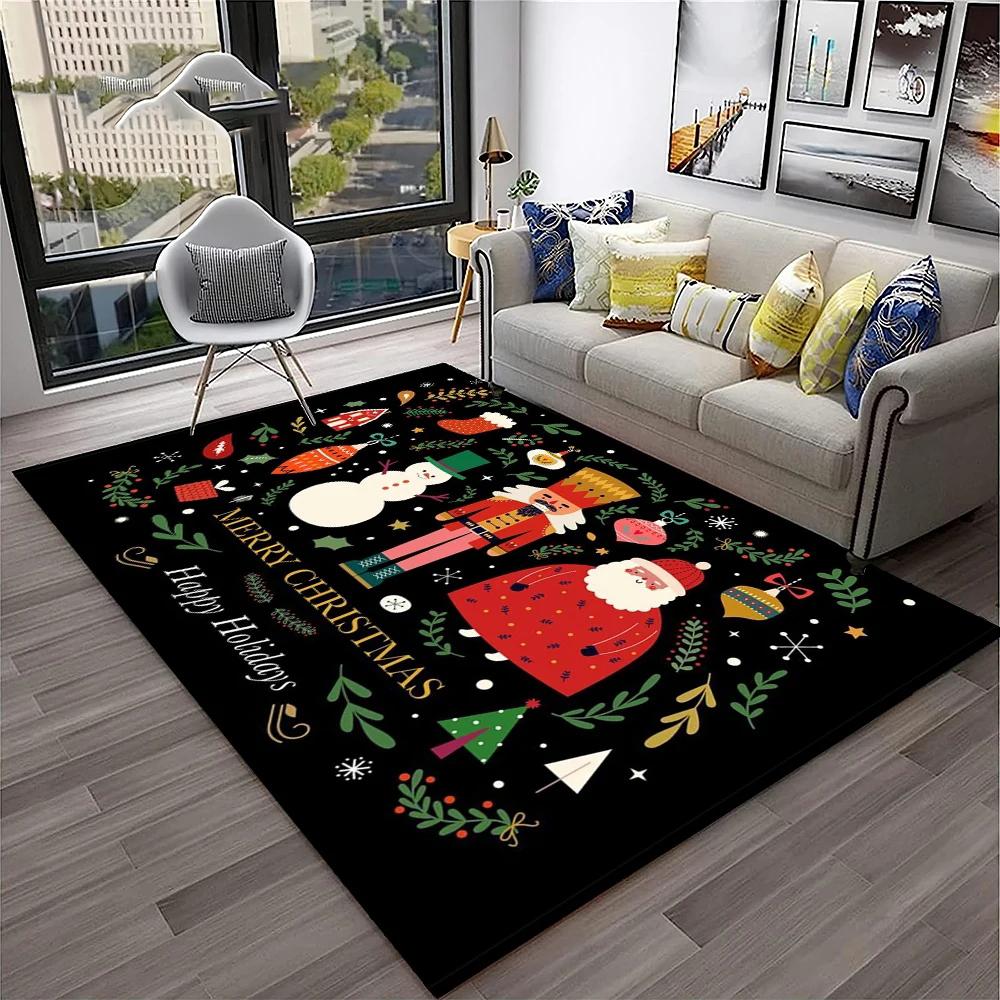 

Nutcracker Christmas Tree Cartoon Fairy Tales Carpet Rug for Home Living Room Bedroom Sofa Doormat Decor,kids Non-slip Floor Mat 40X60CM