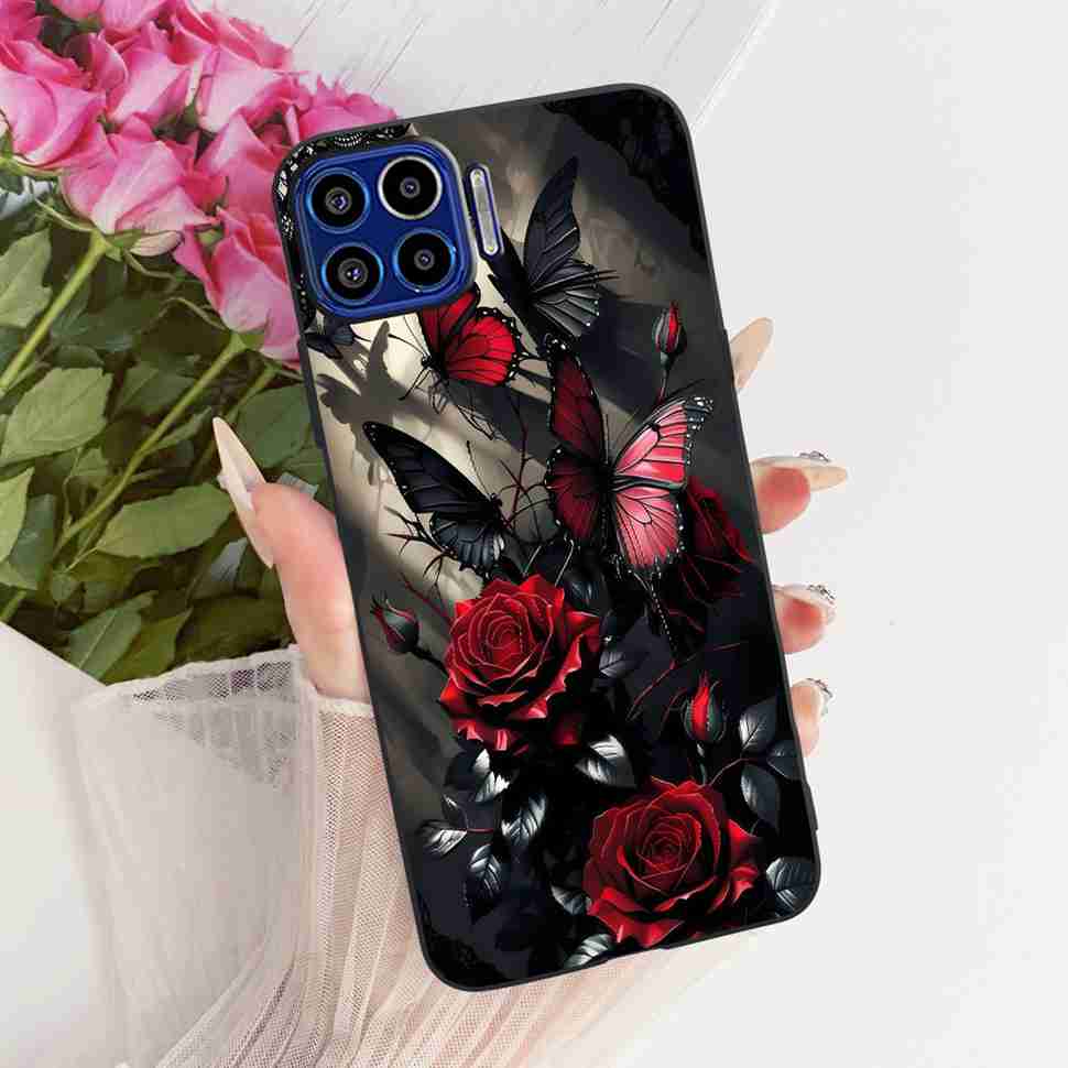 Für Motorola One 5G 6,7" Hülle Neueste Beliebte Drucke Silikon TPU Schwarze Abdeckung Für Motorola One MOTO ONE 5G Handyhüllen Bumper