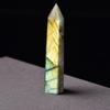 Exquisite Natural Labradorite Quartz Obelisk Crystal Wand For Spiritual Growth Gift