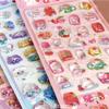 Cute Animal 3D Stickers Kawaii Cartoon Cat Bear Rabbit Sticker DIY Water Bottle Diary Phone Funny Decals Decor