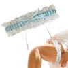 Elegant Lace Trim Wedding Thigh Garter Belt With Faux Pearls Rhinestones Accents And Satins Bows For Bridal Accessories