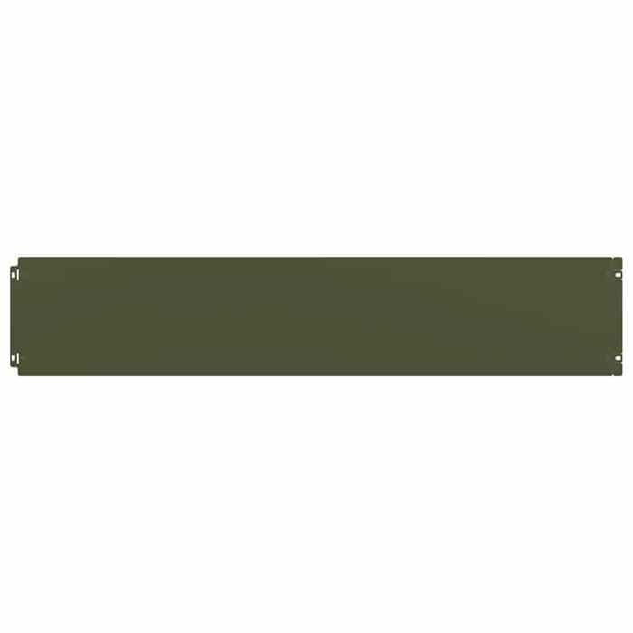 VidaXL Lawn Edging 10pcs Olive Green 20x103cm Cold-rolled Steel, Garden Edging, Garden Bed Edging, Border 860157