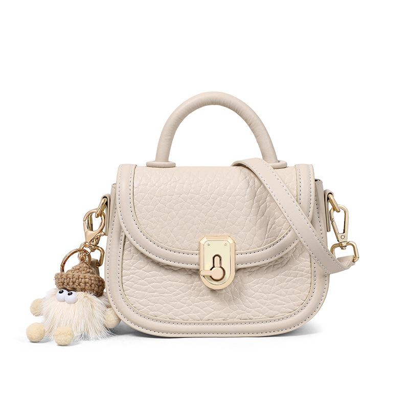 Tasche Damen Umhängetasche Kleine Tasche Premium Leder Tragbare Satteltasche Damentasche