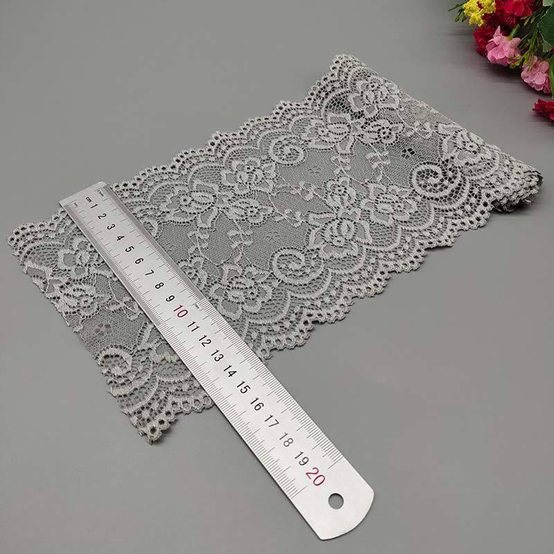 15cm Wide Soft Elastic Lace Trim for Skirts - Multi-color Options Available