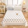 New Pure Cotton Environmental Protection Digital Printing Flower Fairy Women's Lace Large Lace Bed Cover Three-Piece Set Four-Piece Set