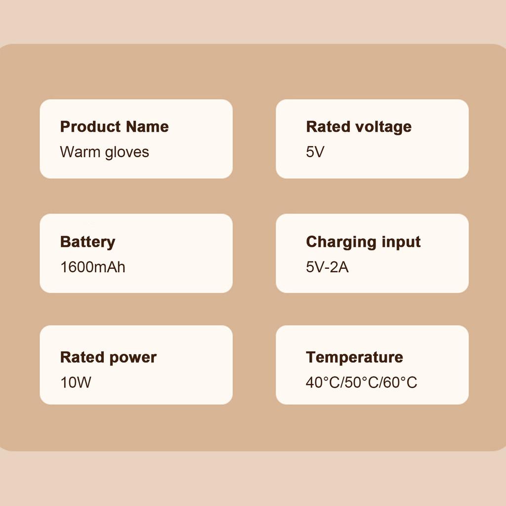 Heated Hand Warmer Pouch 11x10 4800mAh Fast Charging Velvet Hand Warmer Pouch -Explosion Soft Skin-Friendly Hand Warmers For Home