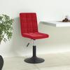 Day and Night - Day and Night Swivel Dining Chairs 4 Pcs Red Wine Red Velvet
