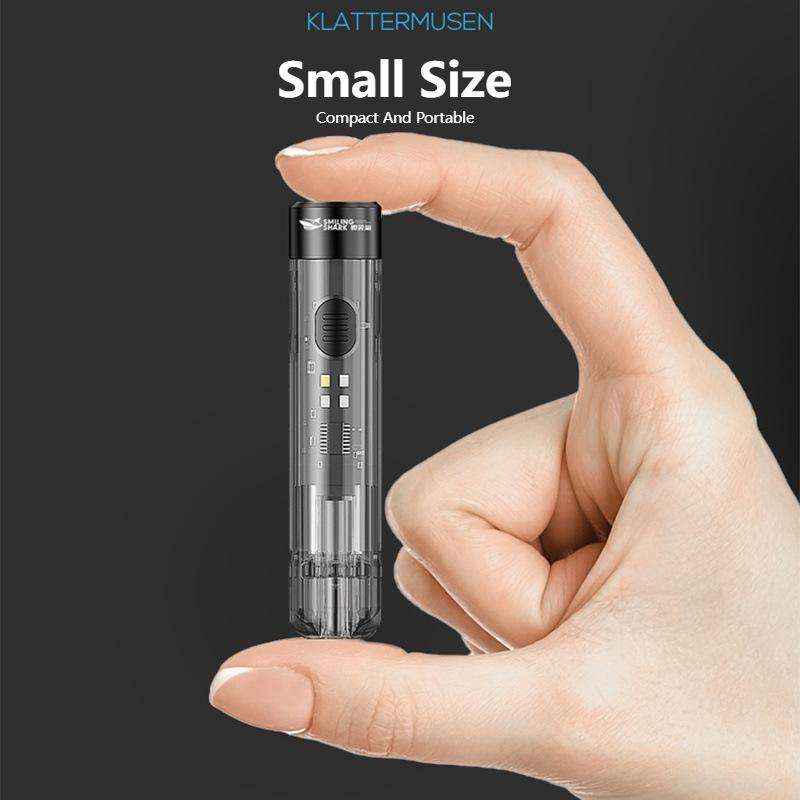 Mini LED Keychain Light Super Bright Flashlight Rechargeable USB