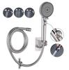 High Pressure Outdoor Travel Trailer RV Shower Head Set 3+2 Mode Water Saving with Hose and On Off Button for Travelers