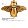 Decorative Bee Figurines for Home Vintage Gilded Resin Figurine, Lifelike 3D Insect Sculpture with Built-In Wall Small Gold Statue Hook, Light Luxury