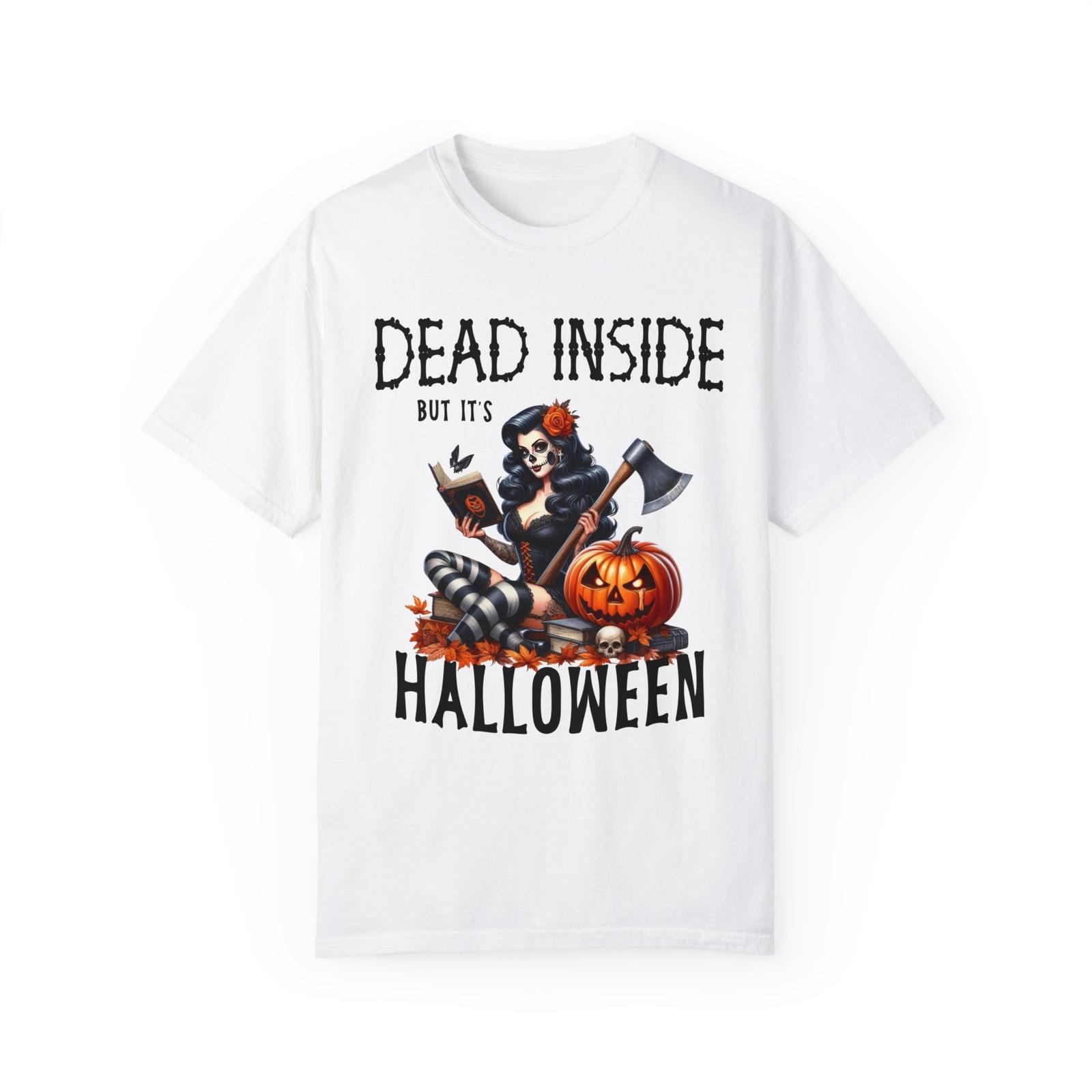 Dead Inside Skeleton Halloween Shirt, Halloween Shirt for Women, Fall Shirt S разноцветный