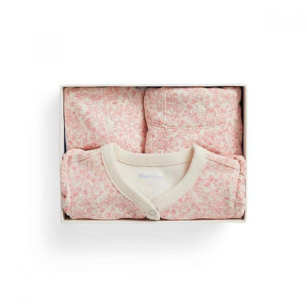 Polo Ralph Lauren Baby Girls Strawberry Print Cotton Gift Set  Cwpo2stf0520076999 6M