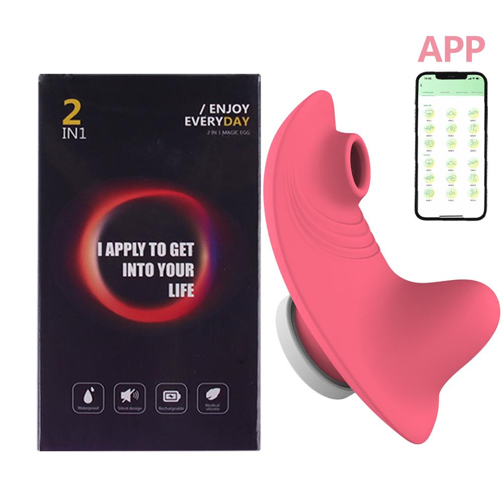 Wearable Mini Vibrator For Women Clitoris Sucker App Bluetooth Remote Control Vibro On Sexy Panties Adults Sex Toys Stimulator