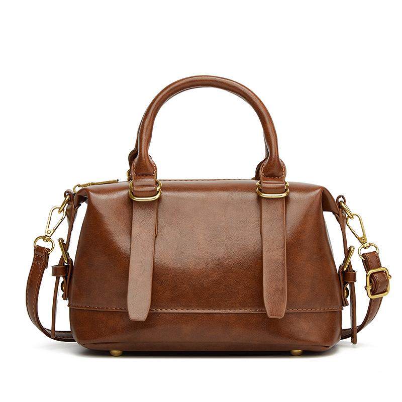 New retro trend bowling bag versatile portable messenger shoulder bag fashionable pillow bag