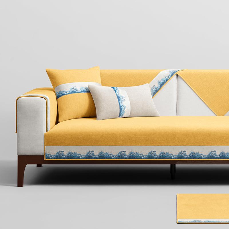 Новый жаккардовый чехол для дивана из синели в китайском стиле — фото 10