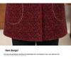 Elderly Women's Mid-Length Winter Coats: Cotton Padded, Fleece-Lined Outerwear