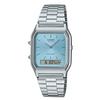 Refurbished Casio Vintage Analog Digital Turquoise Blue Dial Quartz AQ-230A-2A1 Unisex Watch