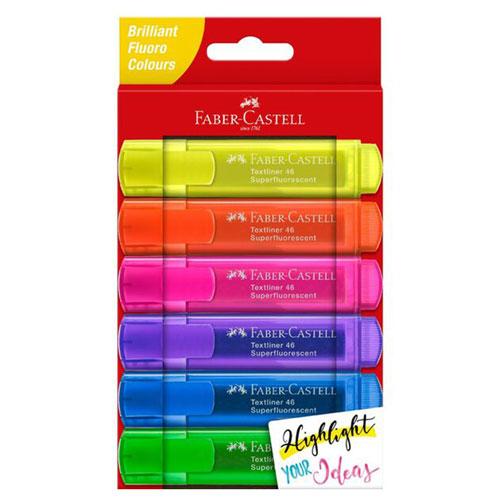 Faber-Castell Textliner Ice Highlighter (Wallet of 6)