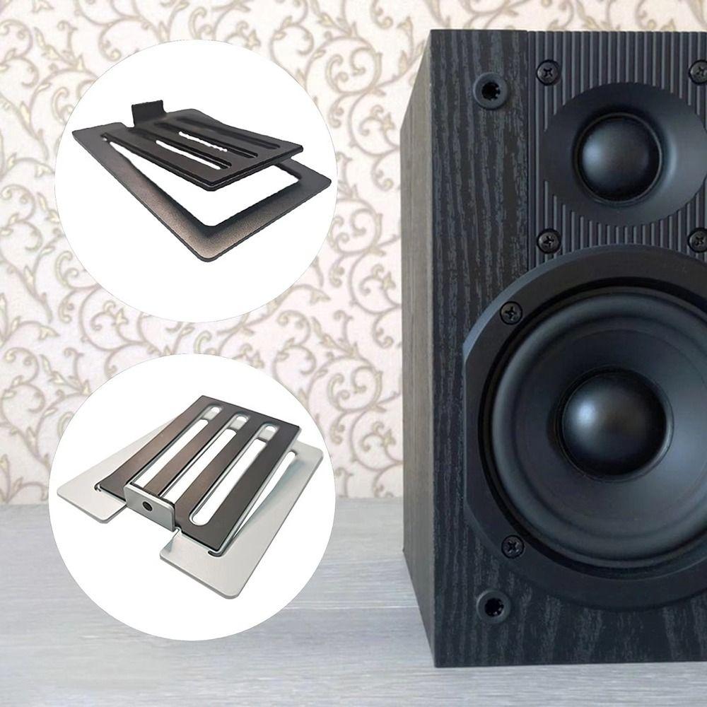 1/2Pcs Non-slip Speaker Riser Rack Tilted Speaker Support New Desktop Speaker Stands  Bookshelf Desk