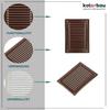 Grille d'aération - KOTARBAU - 230x165 mm - Moustiquaire - Résistante à la corrosion - Marron