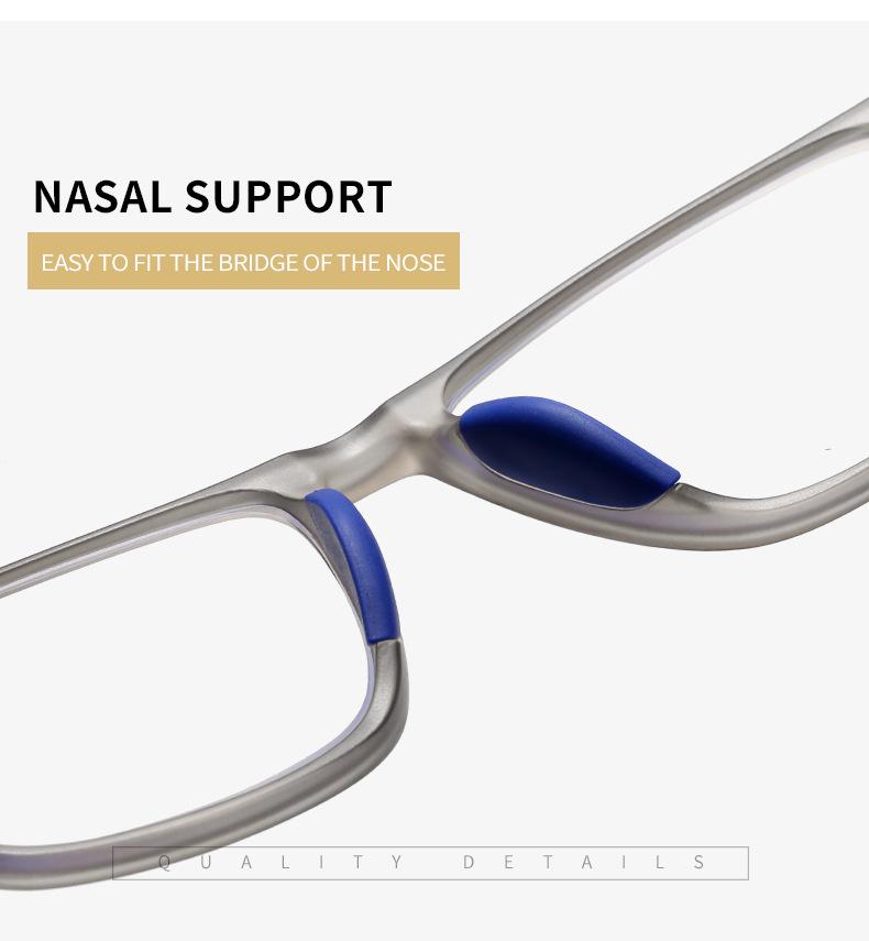 Ultra-Light TR90 Anti-Blue Light Reading Glasses for Middle-aged and Elderly – Sports Style, High Definition Eye Protection for Men.