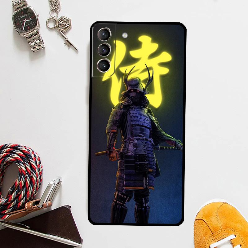 Samurai Japan Art Case For Samsung Galaxy S24 Ultra S20 S21 S22 S23 Plus S9 S10 S24 FE S25 Ultra Cover Coque